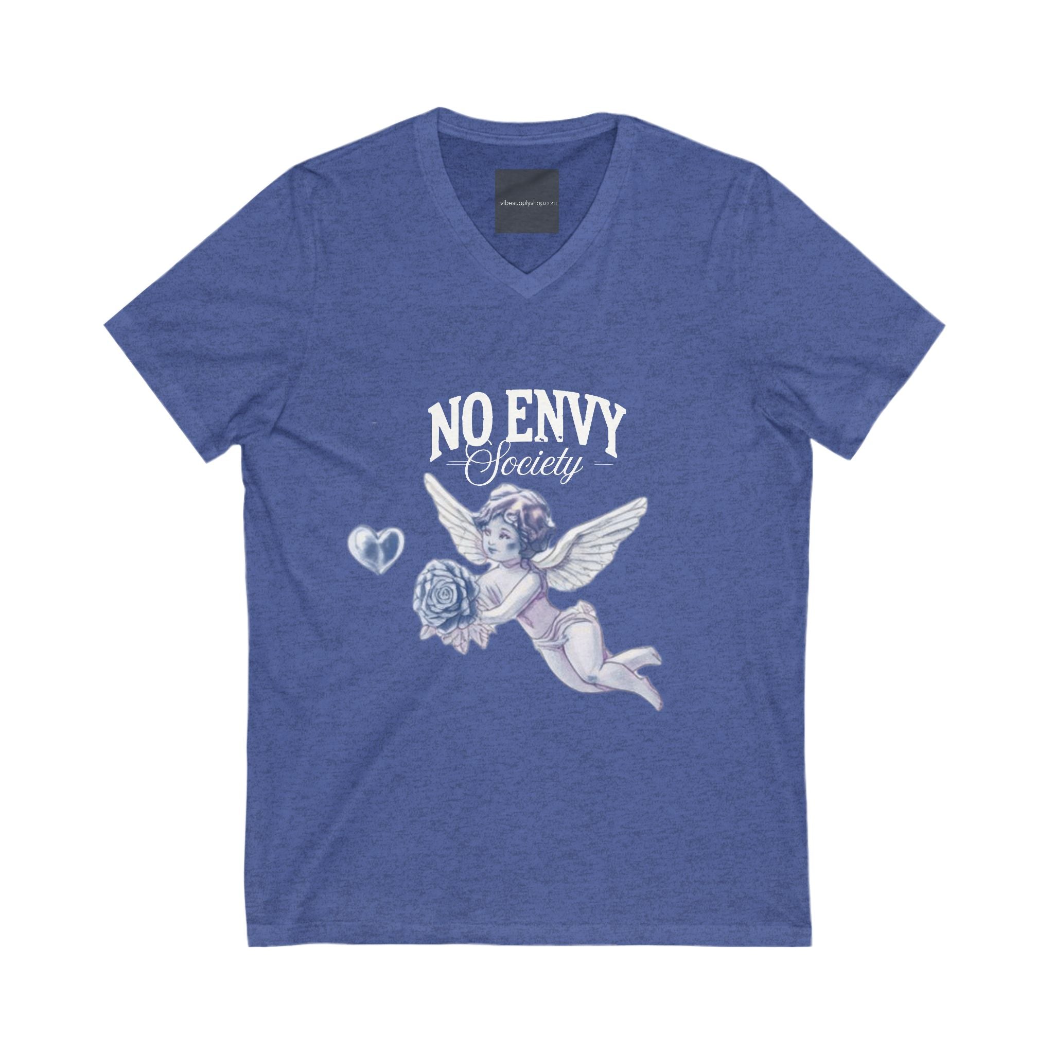 Spread Love Not Hate V-Neck Tee, Unisex Inspirational Shirt, Casual Everyday Wear, Gift for Friends, Positive Message Tee