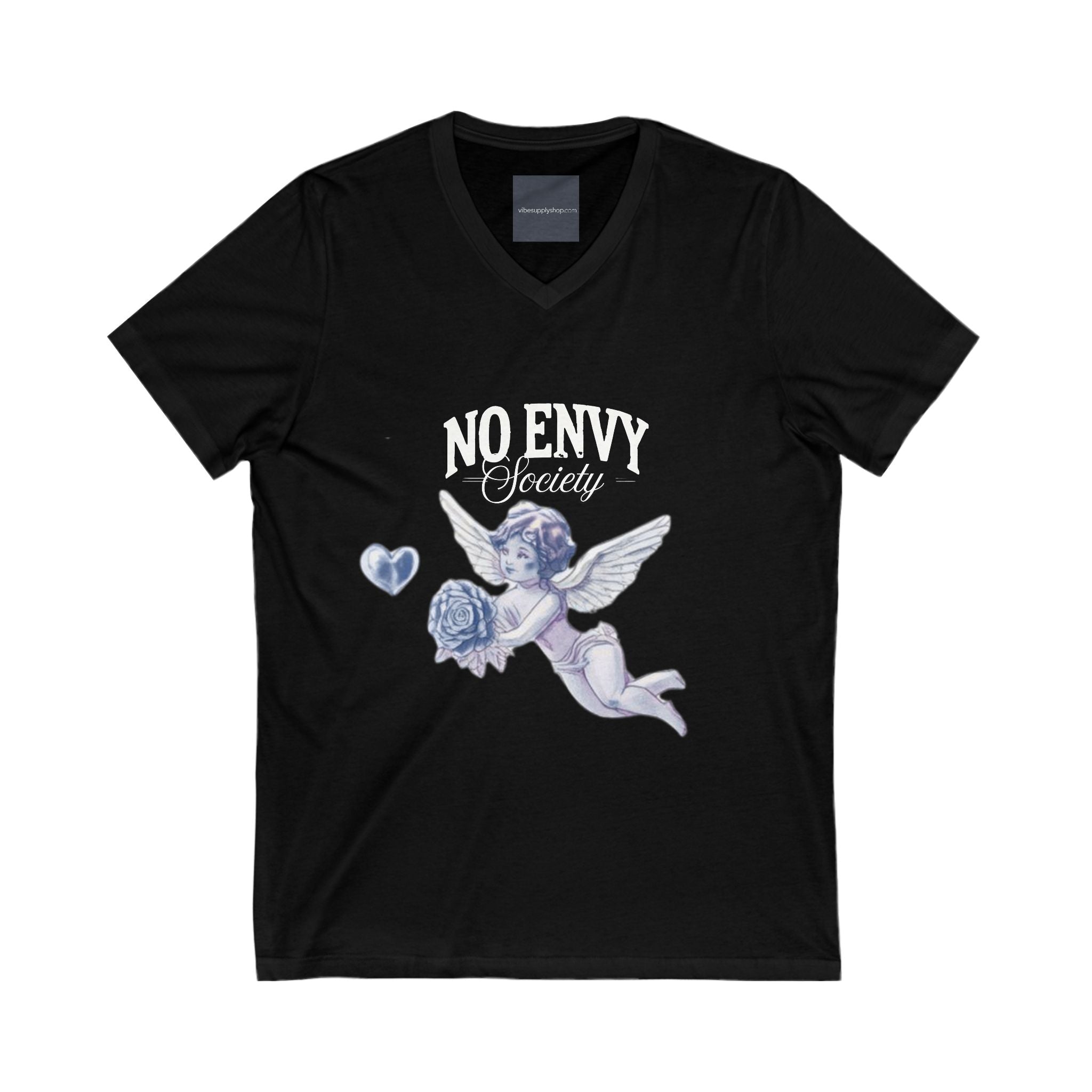 Spread Love Not Hate V-Neck Tee, Unisex Inspirational Shirt, Casual Everyday Wear, Gift for Friends, Positive Message Tee