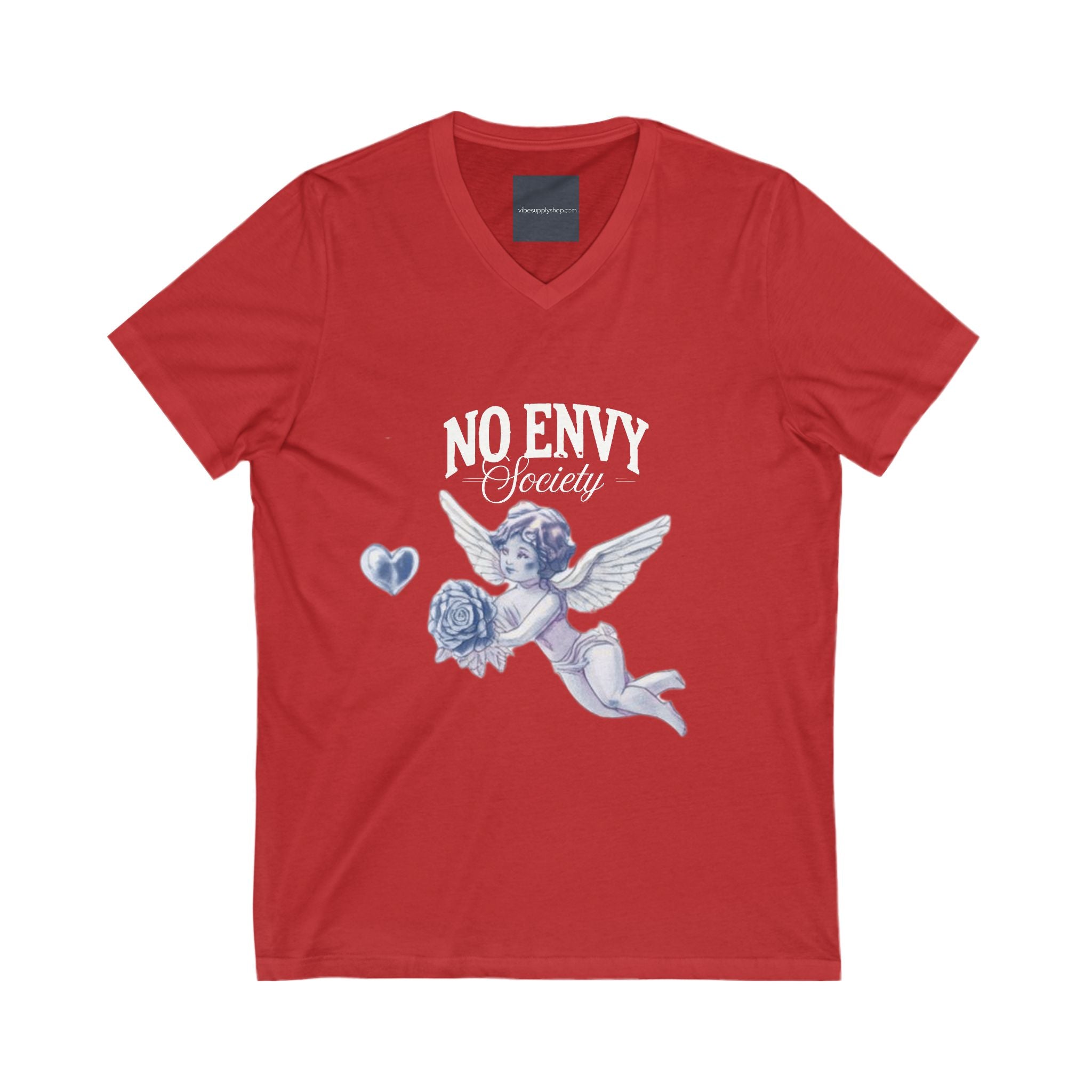 Spread Love Not Hate V-Neck Tee, Unisex Inspirational Shirt, Casual Everyday Wear, Gift for Friends, Positive Message Tee
