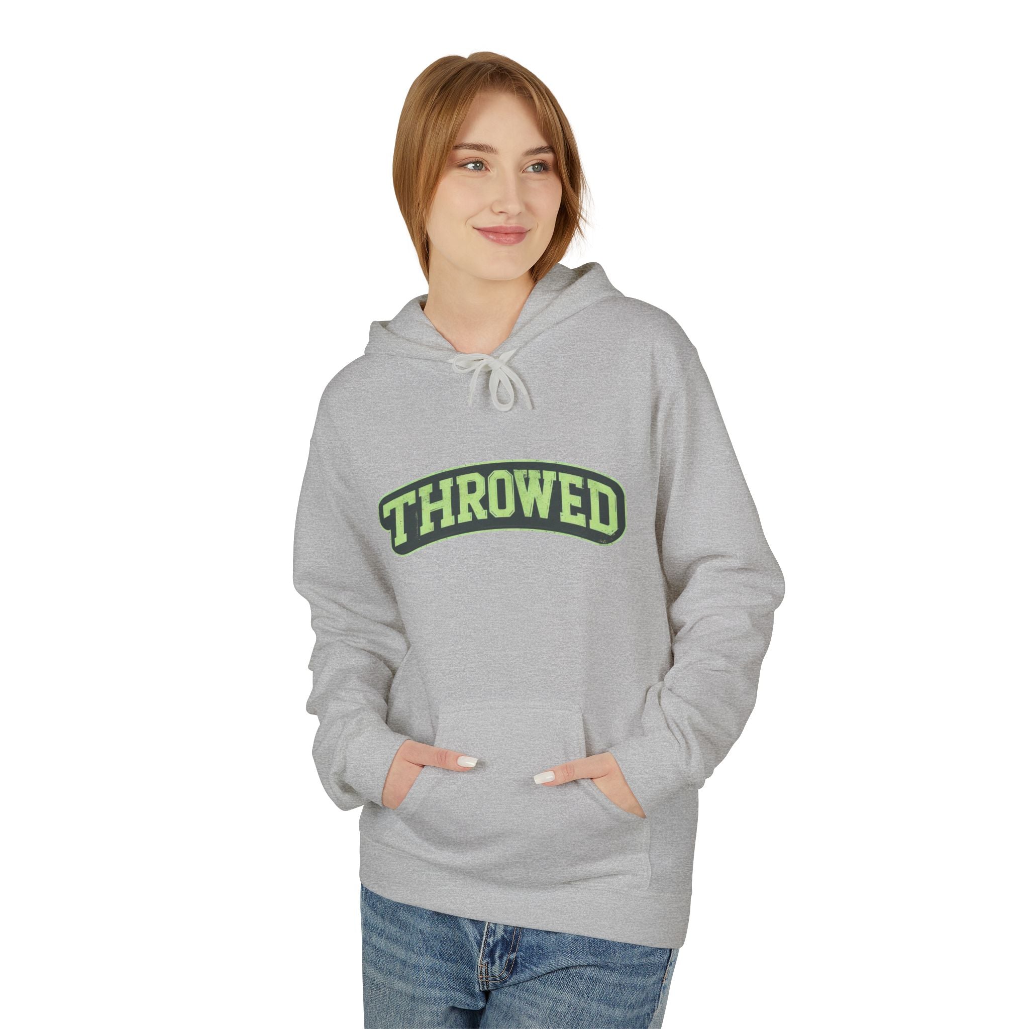 Throwed: Unisex Fleece Hoodie for Space and Sports Enthusiasts, Ideal for Holidays, Gifts, Homewear, Casual Wear
