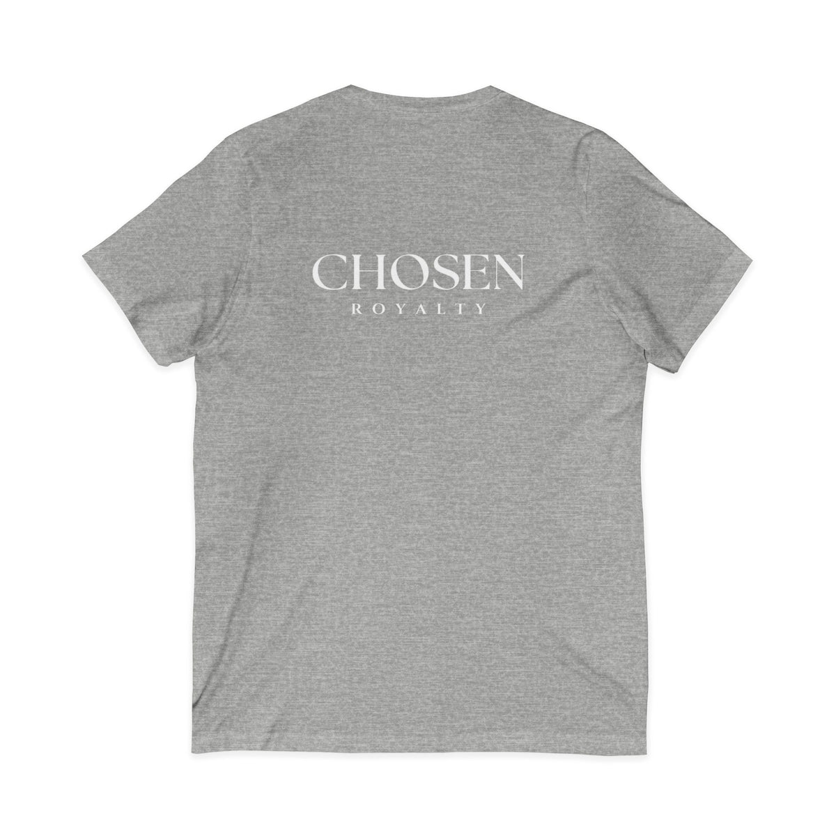 Chosen Royalty Spread Love Not Hate V-Neck Tee, Unisex Inspirational Shirt, Casual Everyday Wear, Gift for Friends, Positive Message Tee