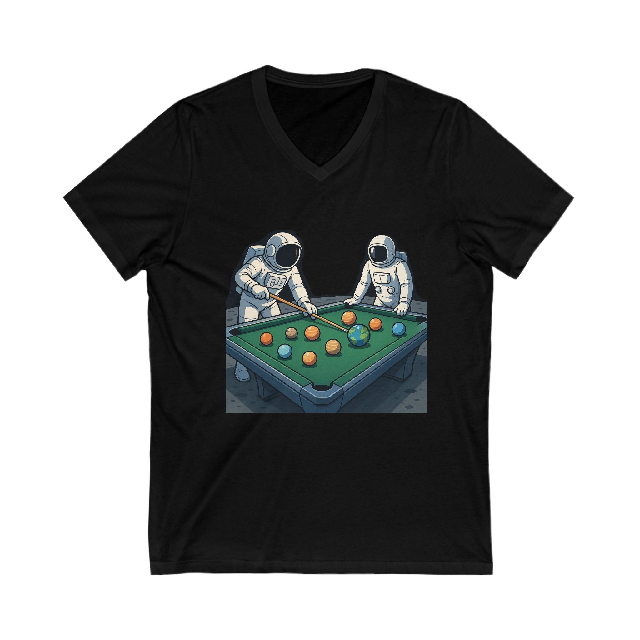 Astronauts Playing Pool V-Neck Tee, Space-Themed Shirt, Geeky Gift for Gamers, Unisex Casual Wear, Perfect for Space Lovers, Tee for [...]