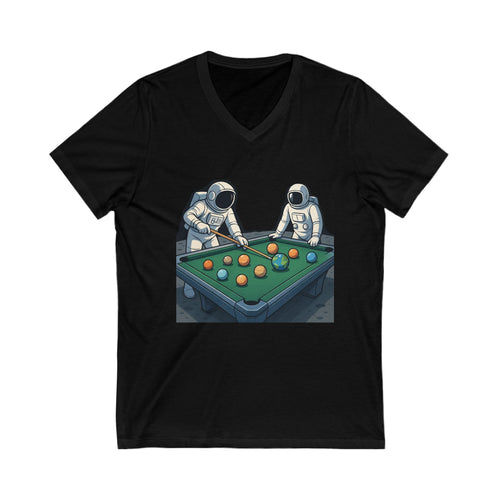 Astronauts Playing Pool V-Neck Tee, Space-Themed Shirt, Geeky Gift for Gamers, Unisex Casual Wear, Perfect for Space Lovers, Tee for [...]