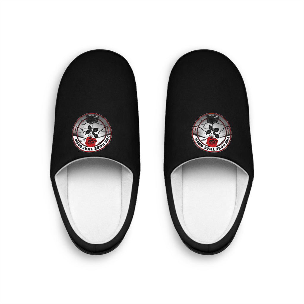 Cozy Black Indoor Slippers with Unique Design, Perfect for Home, Relaxation, Gifts, Cozy Nights, or Seasonal Celebrations