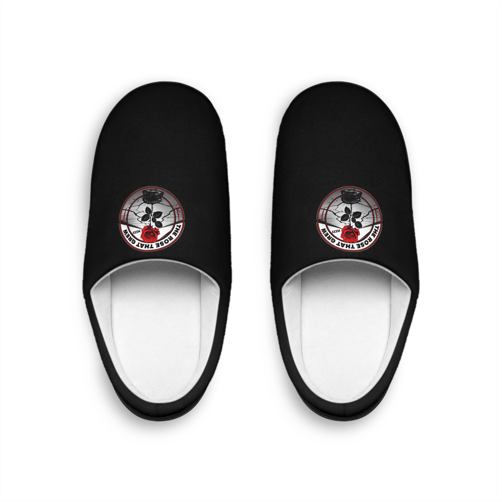 Cozy Black Indoor Slippers with Unique Design, Perfect for Home, Relaxation, Gifts, Cozy Nights, or Seasonal Celebrations
