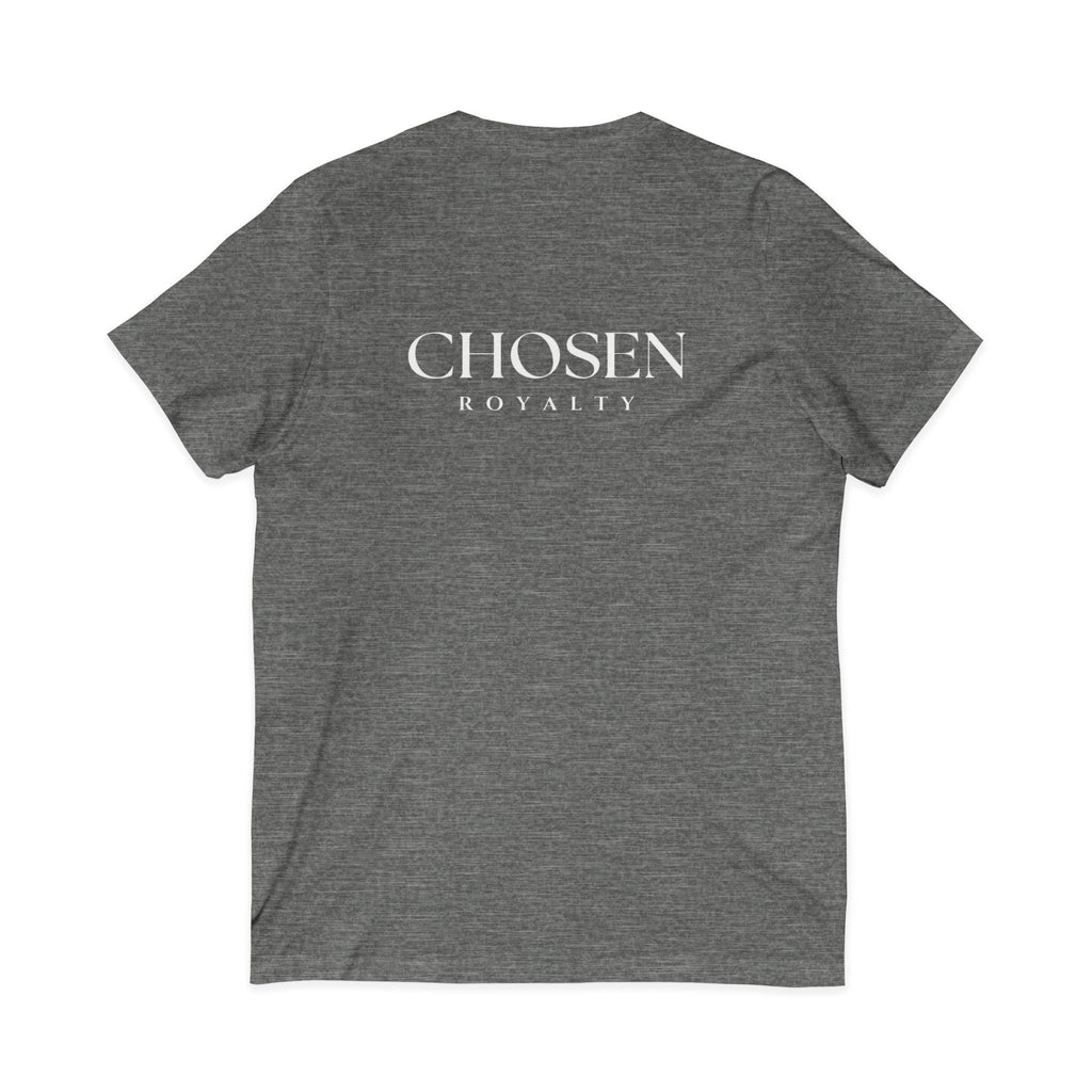 Chosen Royalty Spread Love Not Hate V-Neck Tee, Unisex Inspirational Shirt, Casual Everyday Wear, Gift for Friends, Positive Message Tee
